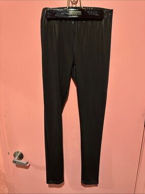Aqua Black High-Waist Leggings
